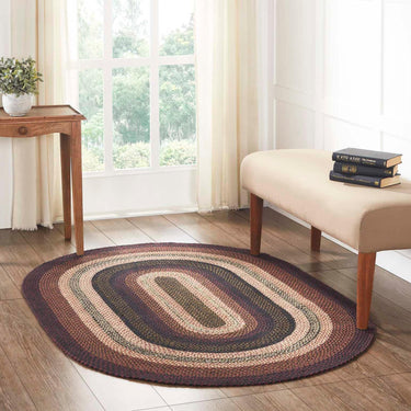 Beckham Jute Braided Rug Oval with Rug Pad 4'x6' VHC Brands - The Fox Decor